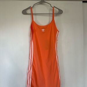 adidas Orange Strapless Dress